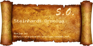 Steinhardt Orsolya névjegykártya